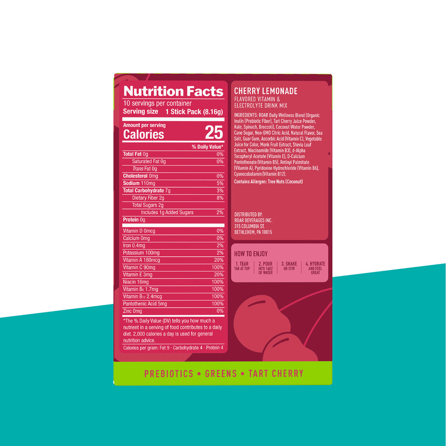 Load image into Gallery viewer, Cherry Lemonade Daily Wellness Powder (10 pack)