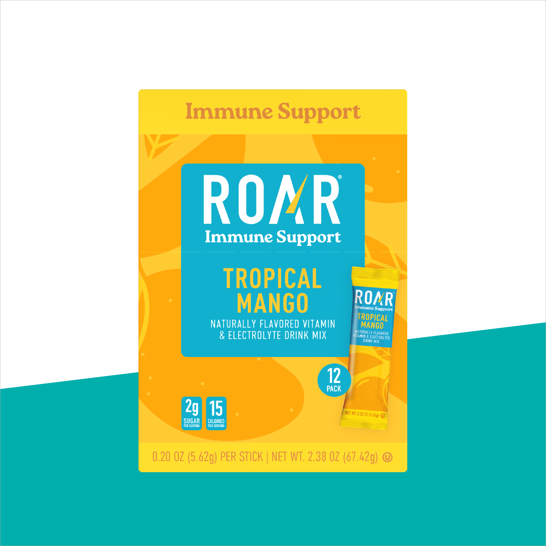 Tropical Mango Immune Support Powder (12 pack) – Roar Organic